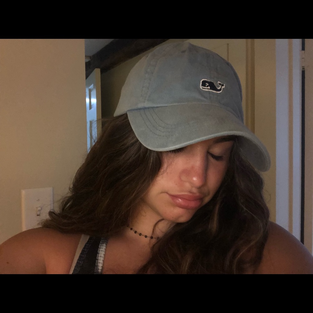 VV light blue hat
